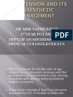 Hypertension and Its Anaesthetic Management