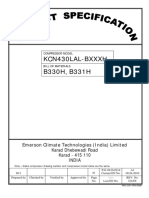 Kcn430Lal-Bxxxh B330H, B331H: Emerson Climate Technologies (India) Limited