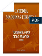 Turbinas A Gas - Ciclo Brayton PDF