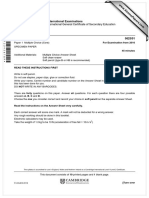 Cambridge International Examinations Cambridge International General Certificate of Secondary Education