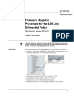 Firmware Upgrade Procedure For The L90 Line Differential Relay