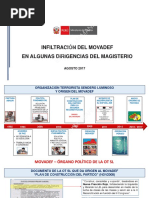 Informe Del Ministerio Del Interior en Relación A La Infiltración Del Movadef en El Gremio Docente