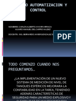 Automatizacion y Control de Una Caldera de Vapor