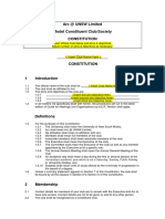 Arc at UNSW Limited Model Constituent Club/Society Constitution