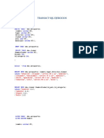 Transact SQL Ejercicios