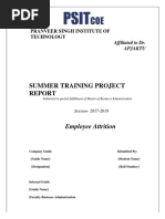 Summer Training Project: Employee Attrition