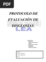 Protocolo Evaluación Disglosia - LEA PDF