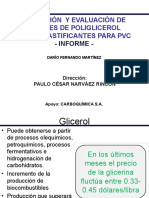 Esteres de Poliglicerol Usos en PVC