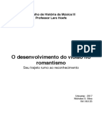 O Desenvolvimento Do Violão No Romantismo