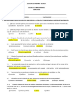 Clave Examen Extraordinario de Ciencias 3