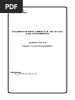 DECRETO 14 de Salud de 2010 (Reglamento de Establecimientos de Larga Estadía para Adultos Mayores) PDF