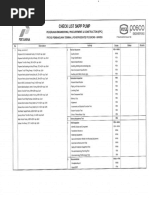 Check List SKPP Pump