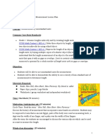 Lesson Plan Measurement