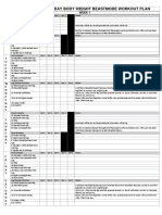 30day Workout Sheet PDF