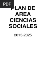 Plan de Área Ciencias Sociales