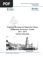 Programa Municipal de Desarrollo Urbano Sustentable de Amozoc, Puebla, Versión Abreviada