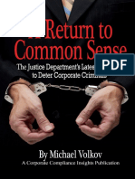 A Return To Common Sense by Michael Volkov