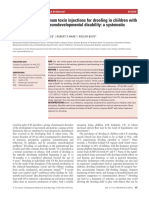 Salivary Gland Botulinum Toxin Injections For Drooling in Children With Cerebral Palsy and Neurodevelopmental Disability A Systematic Review