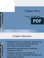 Chapter Three: Types of Marketing Research