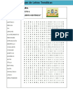 6to Grado - Bloque 1 - Sopa de Letras