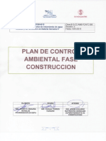 Plan de Control Ambiental Fase Construccion