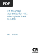 CA Advanced Authentication - 8.1 - ENU - Collecting Device ID and DeviceDNA - 20170816