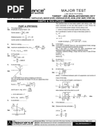 Major Test: Hints & Solutions