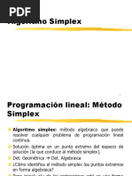 Investigación de Operaciones Capitulo 2 Algoritmo Simplex