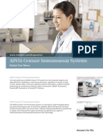 ADVIA Centaur Immunoassay Systems: Global Test Menu