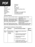 Curriculum Vitea