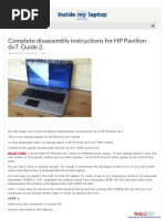 Guia de Desarme de Laptop HP Dv7 Pavilion PDF