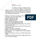 Checklist For Statutory Audit