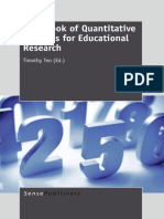 Handbook of Quantitative Methods For Educational Research PDF