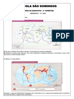 Atividades Sobre As Placas Tectc3b4nicas 6c2ba Ano Geografia PDF