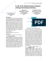 Improving The Life of The Wireless Sensor Network Using Energy Harvesting Clustering