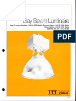 ITT American Electric Bay Beam Luminaire Series 56-57-156-157 Spec Sheet 9-81