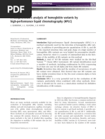 A Comprehensive Analysis of Hemoglobin Variants by