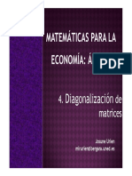 Diagonalización de Matrices