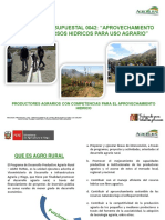 Exposición A Nivel Distrital DGIAR AGRO RURAL y ANA