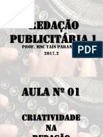 Redação Publicitária 1 - Aula - 01