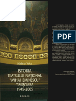 Voicu Mariana Istoria Teatrului Naţional Mihai Eminescu Timişoara 1945 2005 PDF