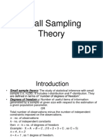 Small Sampling Theory Presentation