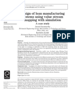 2011 Design of Lean Manufacturing Systems Using Value Stream Mapping With Simulation A Case Study PDF