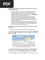 Format Standar Membuat Nomor Halaman Makalah