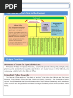 The Cabinet Office S Role in The Cabinet: Ministers of State For Special Missions