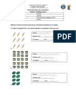 Evaluación Multiplicación Unidad 5