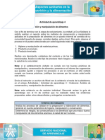 Evidencia 4 Analisis de Conservacion y Manipulacion de Alimentos PDF