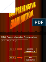 Comprehensive Examination