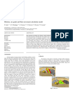 Dilution, Ore Grade and Blast Movement Calculation Model