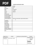 Lesson Plan Format Template